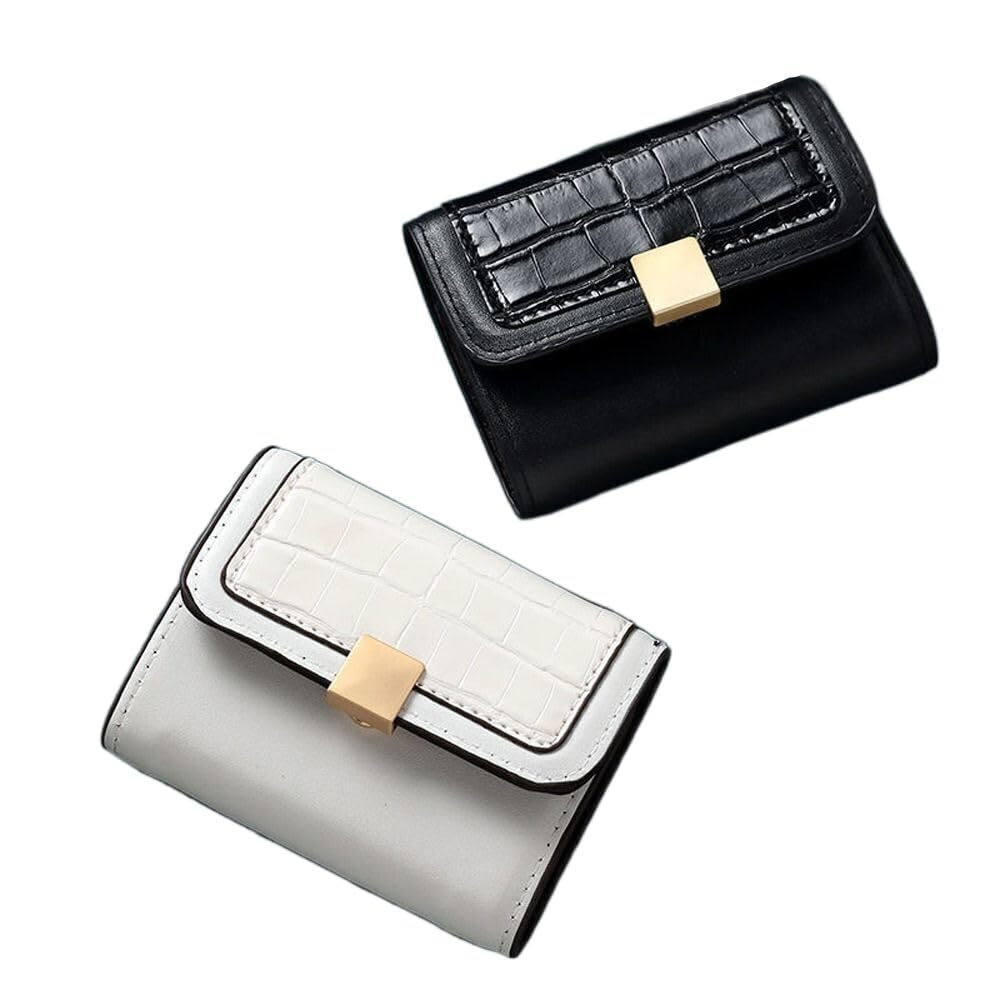 6113 2PCS Purse with Zipper Pocket,Money Clip Card Case,Credit Card